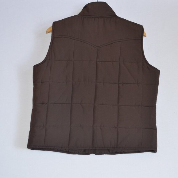 Chaps Quilted Vest Brown - Womens Size Large - Picture 2 of 4